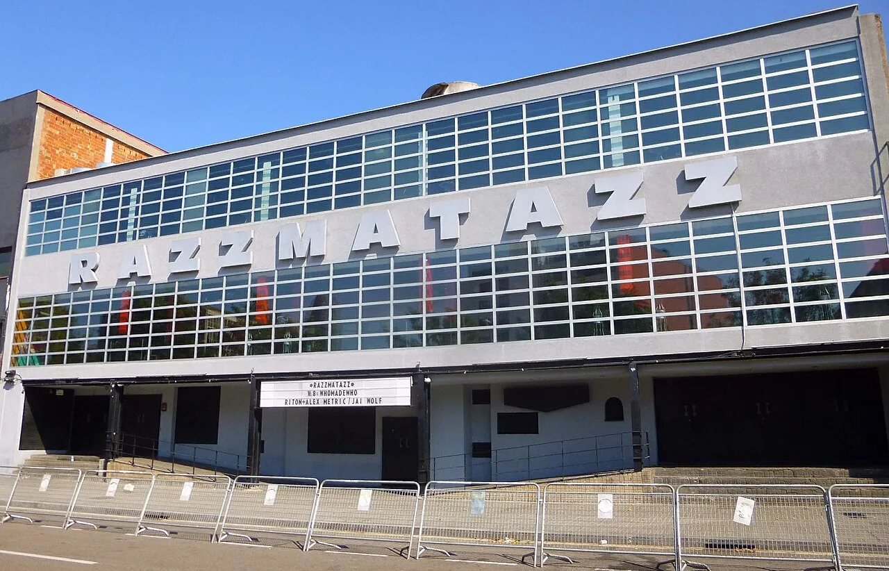 The exterior of Sala Razzmatazz in the Poblenou district of Barcelona