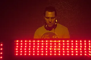 Tiësto at the decks in a Bangkok nightclub