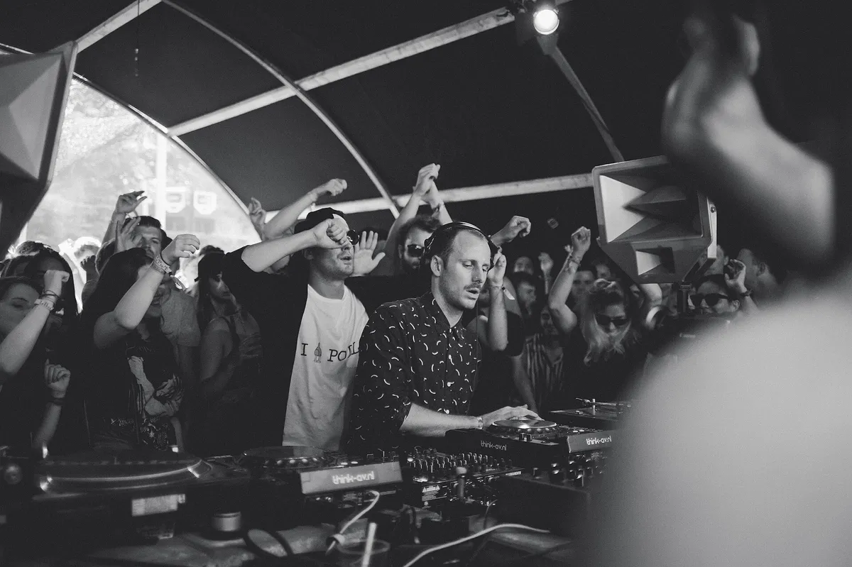 Midland playing a DJ set at Dekmantel Festival in 2017