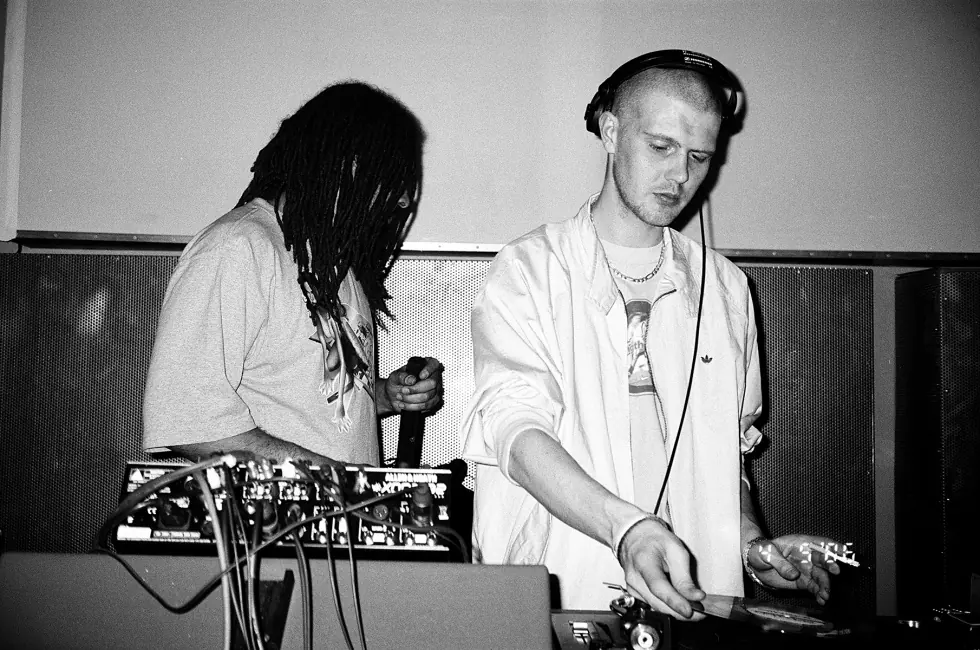 Sgt Pokes and Loefah at an FWD night in Berlin in 2006