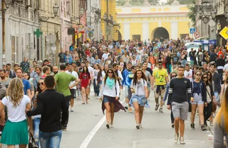 Dichtes Publikum in der Festung Petrovaradin beim EXIT Festival