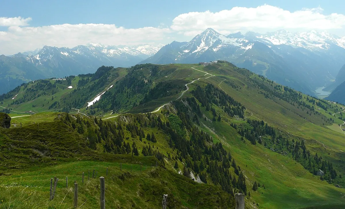 The Penken ski area above Mayrhofen