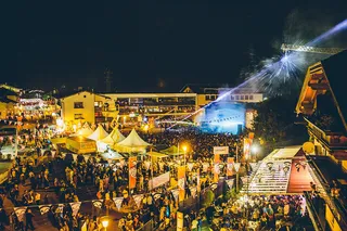 The Snowbombing Street Party in Mayrhofen in April 2016
